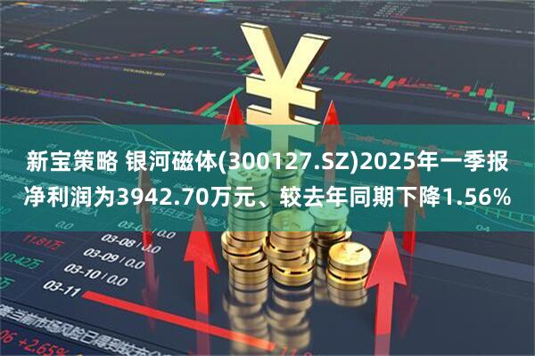 新宝策略 银河磁体(300127.SZ)2025年一季报净利润为3942.70万元、较去年同期下降1.56%